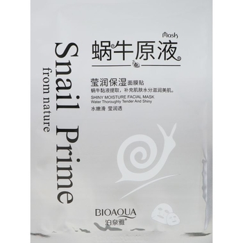 Маска для обличчя поживна Bioaqua Mask Snail Prime, 30 г - Pampik