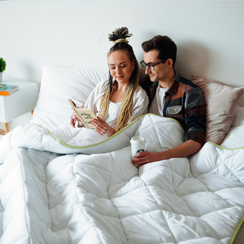 Ковдра антиалергенна MirSon EcoSilk №003, зимова, 110x140 см, біла (8062589) - Pampik - 7