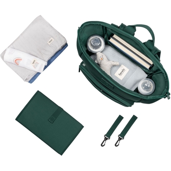 Сумка-рюкзак для коляски Lionelo Cube Green Forest, темно-зелений (LO-CUBE GREEN) - Pampik - 4