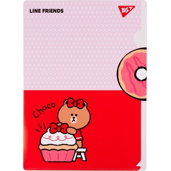 Папка-уголок Yes Line Friends, A4 (492111) - Pampik