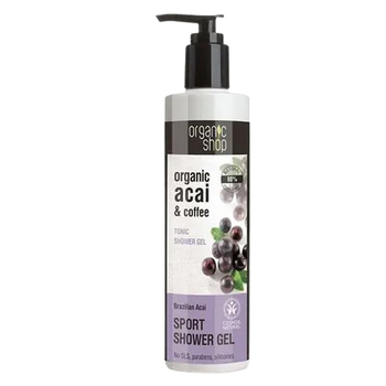 Гель для душу Organic Shop Бразильська Асая, тонізуючий, 280 мл - Pampik
