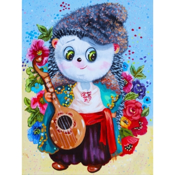 Алмазна мозаїка Santi Пан Їжачок, 30х40 см (954432) - Pampik