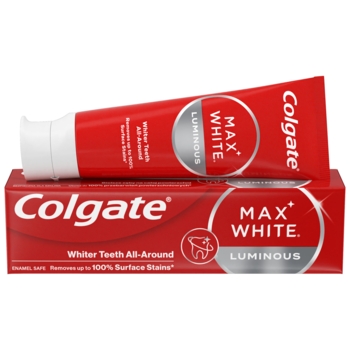 Зубна паста Colgate Max White Luminous відбілююча, безпечна для емалі, 75 мл - Pampik - 4