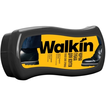 Губка-волна для обуви из гладкой кожи Walkin, черная - Pampik