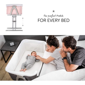 Приставне ліжко Hauck Face to Me Grey, сіре (60850-0) - Pampik - 14