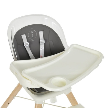 Стульчик для кормления El Camino ME 1104 Twist Gray, серый (25783) - Pampik - 3