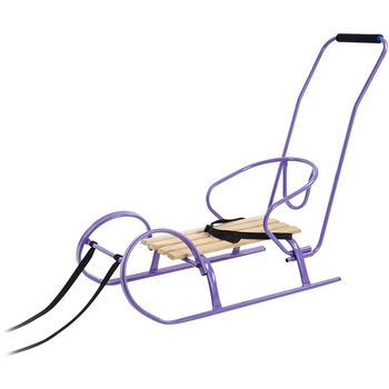 Санки Vitan Снігур Міні зі спинкою фіолетові (2030048) - Pampik - 2