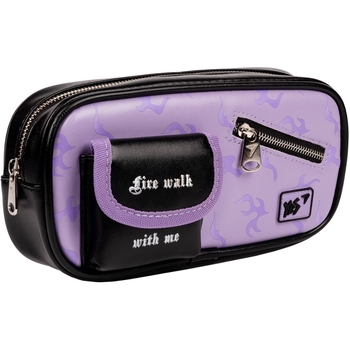 Пенал мягкий Yes PH-20-3 Urban Disign Style, 21х10х5 см, сиреневый с черным (533242) - Pampik