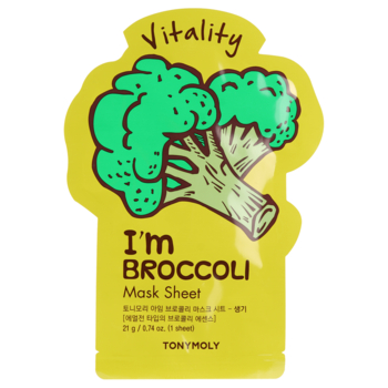 Маска тканинна для обличчя Tony Moly 'm Broccoli Mask Sheet Vitality Броколі, 21 мл - Pampik