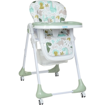 Стільчик для годування Bambi M 3233 Dino Pine Green, зелений (23101) - Pampik