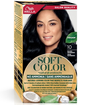Краска для волос Wella Soft Color тон 10 Черный эспрессо (3616302076796) - Pampik - 2