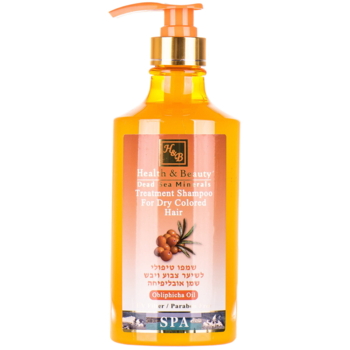 Шампунь для сухого фарбованого волосся Health&Beauty, з олією обліпихи, 780 мл - Pampik
