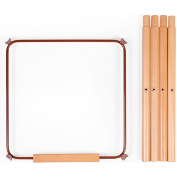 Комплект додаткових подовжувальних ніжок Childhome Evolu з підніжкою, кораловий (CHEVOFTRU) - Pampik