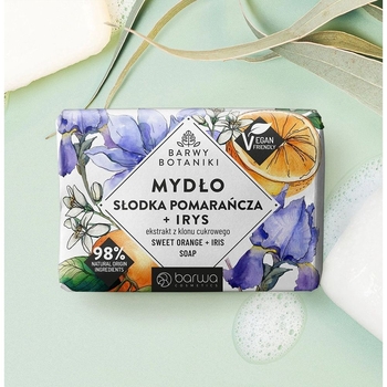 Мыло Barwa Barwy Botaniki Сладкий апельсин и ирис, 100 г - Pampik - 2