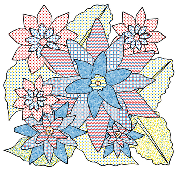 Водяна розмальовка Кристал Бук Квіти, 8 сторінок (F00026498) - Pampik - 3