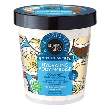 Мусс для тела Organic Shop Body Desserts Coconut Panna Cotta увлажняющий 450 мл - Pampik