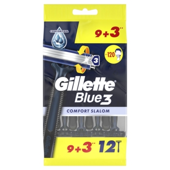 Одноразові станки для гоління Gillette Blue 3 Comfort Slalom, 12 шт. - Pampik - 2