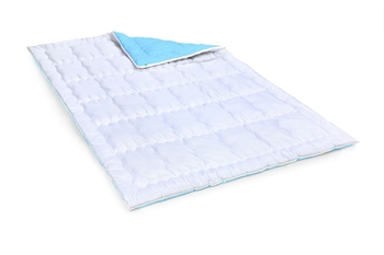 Одеяло шерстяное MirSon Valentino Hand Made №1356, зимнее, 110x140 см, бело-голубое - Pampik - 2