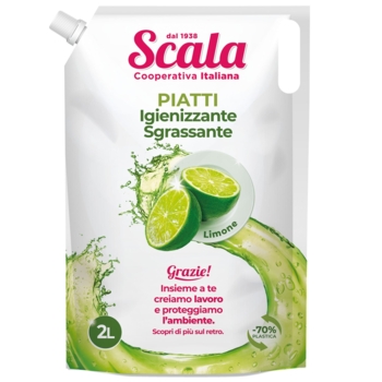 Засіб для миття посуду Scala Piatti Limone Busta, 2 л - Pampik