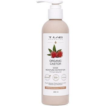 Маска T-LAB Organics Organic Castor Moisture Retention для тонких волос, 250 мл - Pampik