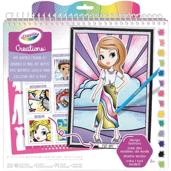 Набір для творчості Crayola Creations Арт-студія, з наліпками та трафаретами, 40 сторінок (26200) - Pampik