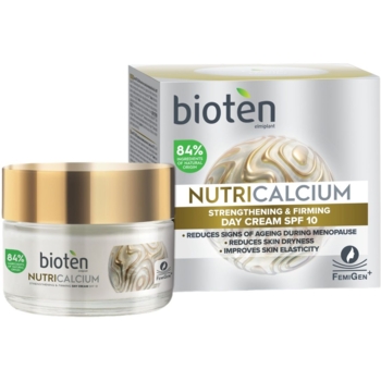 Зміцнювальний денний крем для обличчя Bioten Nutri Calcium Strengthening & Firming Day Cream SPF 10 50 мл - Pampik