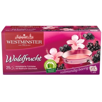 Чай фруктовий Westminster Бузина, 75 г (25 шт. х 3 г) (895445) - Pampik