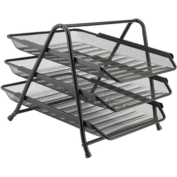 Лоток для документів Axent 3 в 1 черный 20.3x29.5x35 см (2122-01-A) - Pampik