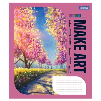 Набір зошитів 1 Вересня Make art, в клітинку, 18 аркушів, 25 шт. (766566) - Pampik - 4