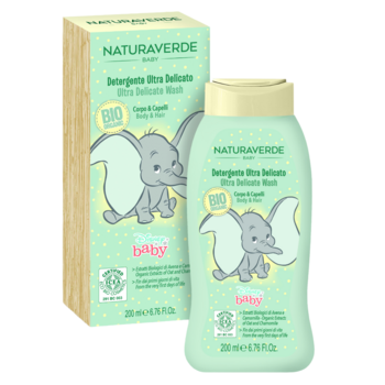 Дитячий шампунь-гель Naturaverde 2в1 з екстрактом вівса та ромашки, 200 мл - Pampik