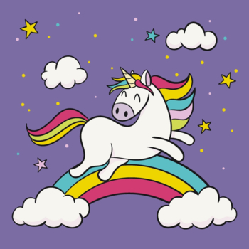 Картина по номерам ArtCraft Игривая единорожка 30x30 см (15000-AC) - Pampik