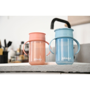 Поильник-непроливайка Beaba 360°, розовый, 340 мл (913571) - Pampik - 16