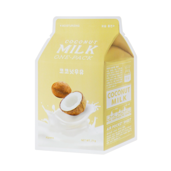 Тканевая маска A'pieu Coconut Milk One-Pack с экстрактом кокоса, 21 мл - Pampik