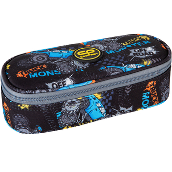 Пенал на блискавці CoolPack Campus, з органайзером, 23x9x5 см, чорний (E62605) - Pampik