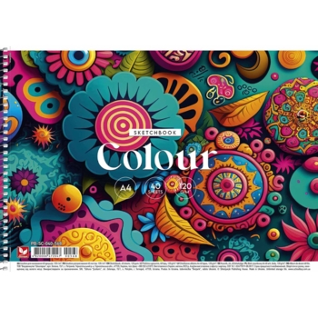 Альбом для малювання Школярик Чарівні квіти, 40 аркушів (PB-SC-040-568) - Pampik