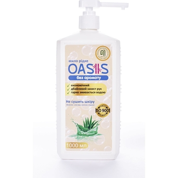 Мило рідке Nata-Oasis без запаху, з дозатором, 1000 мл - Pampik - 2