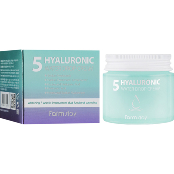 Крем-гель для обличчя FarmStay Hyaluronic 5 Water Drop Cream, 80 мл - Pampik - 2