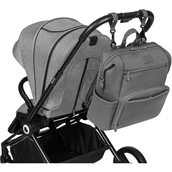 Сумка-рюкзак для коляски Lionelo Cube Grey Stone, сірий (LO-CUBE GREY) - Pampik - 6