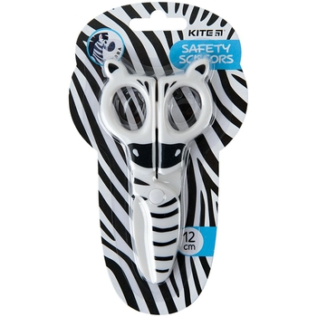Ножницы детские пластиковые Kite Zebra безопасные, 12 см (K22-008-02) - Pampik
