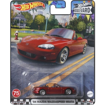 Колекційна модель машинки Hot Wheels Преміальні автівки '04 Mazda Mazdaspeed Miata червона (GJT68/HKF22) - Pampik