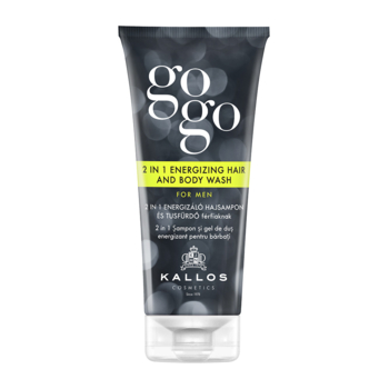 Шампунь-гель для душу Kallos Cosmetics Gogo 2-in-1 Energizing Hair And Body Wash For Men для чоловіків, 200 мл - Pampik