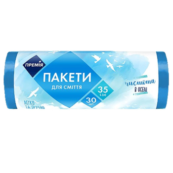 Пакеты для мусора Премія 35 л, 30 шт. - Pampik