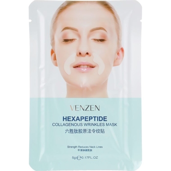 Патчи для носогубной зоны Venzen Hexapeptide Collagenous Wrinkles Mask 5 г - Pampik