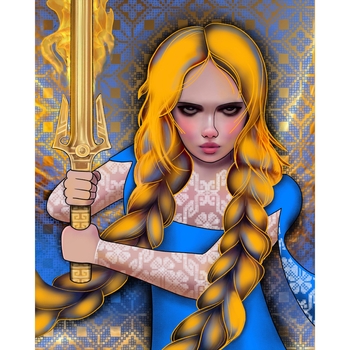 Алмазная мозаика Santi Воинственная красота, 40х50 см (954399) - Pampik