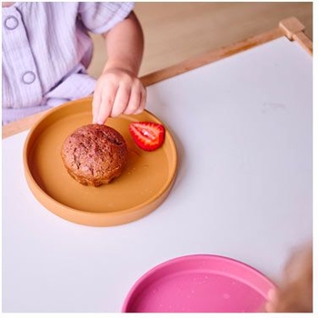 Тарілка силіконова MinikOiOi Basics Mellow Yellow (101050106) - Pampik - 2