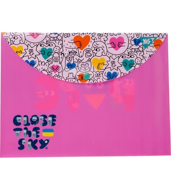 Папка-конверт Yes Stand with Ukraine, A4, с кнопкой (492165) - Pampik