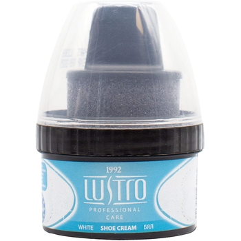 Крем для обуви Lustro белый 50 мл - Pampik