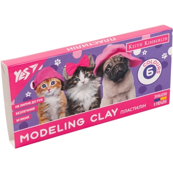 Пластилин Yes Keith Kimberlin, 6 цветов, 120 г (540605) - Pampik