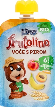 Пюре Lino Персик, банан, абрикос та спельта, 100 г - Pampik