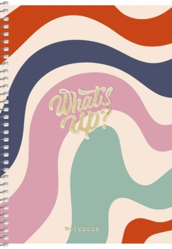 Тетрадь для записей Student Зигзаг цветной, А5, в клеточку, спираль, 80 листов (A5-SC-080-6091K) - Pampik